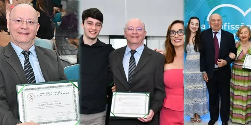 Dr. Fábio recebe medalha de honra ao mérito da Academia Maranhense de Medicina